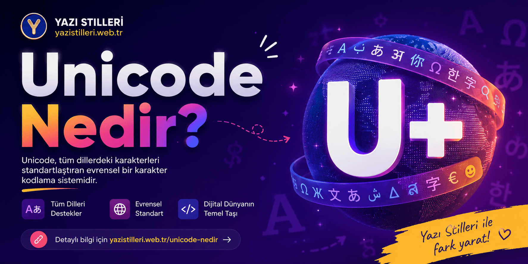 Unicode Nedir? Şekilli Yazı Stilleri ve Semboller Nasıl Çalışır?